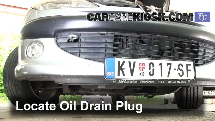 2004 Peugeot 206 XS 2.0L 4 Cyl. Turbo Diesel Huile Changer l'huile et le filtre à huile
